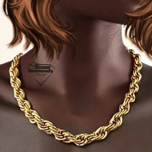 Gold-Tone Rope Necklace - Classic Women's Statement